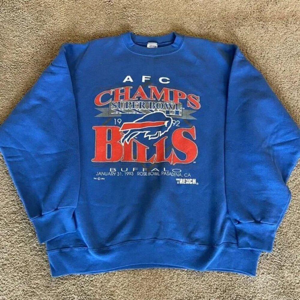 1992 Buffalo Bills Champs Sweater Afc Champs Rose Bowl